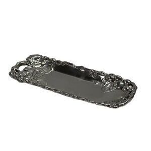 Arthur Court Grape rectangular butter tray Aluminum Hollowware ViNTAGE!